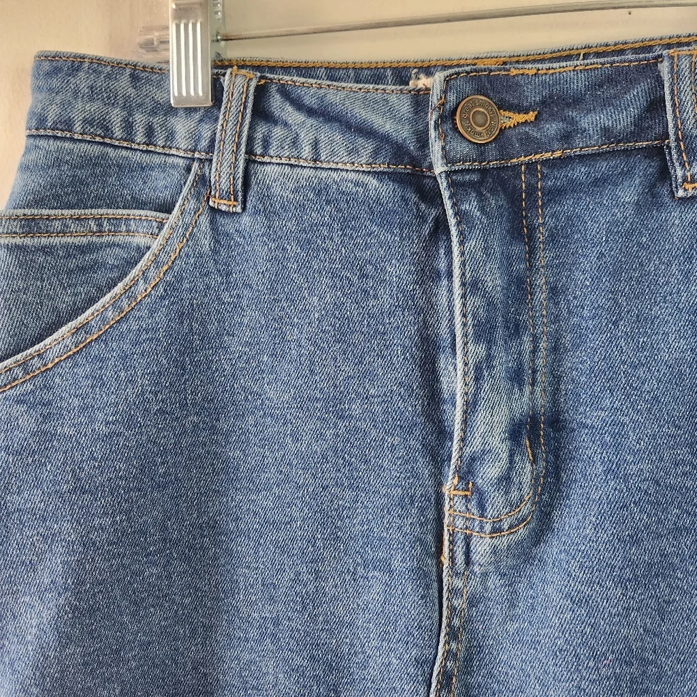 Great Smoky Los Angeles Denim Front Slit Skirt Medium